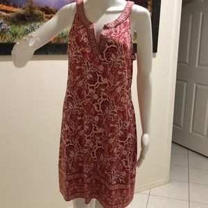 Dress- Alhambra embroidered Trim Knit Dress